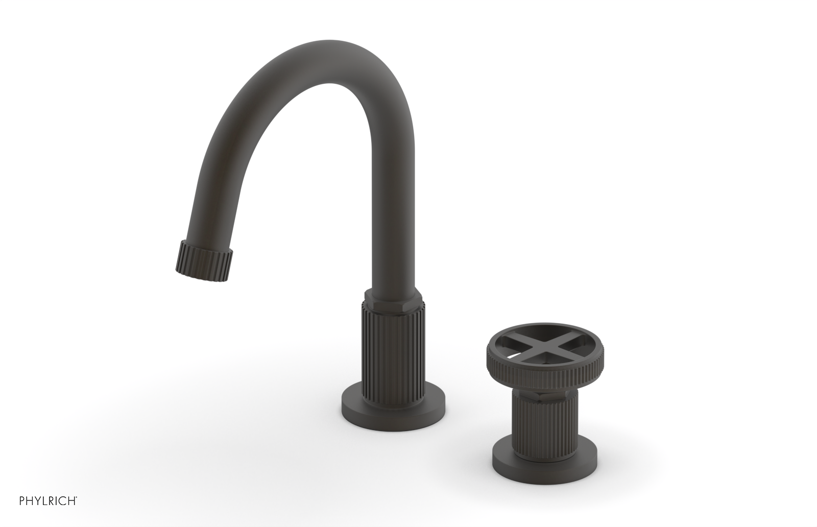 DUSTRIE Single Handle High Spout Kitchen Faucet with Cross Handle - Model 370 09 | Perfect for Modern Farmhouse & Industrial Style Kitchens