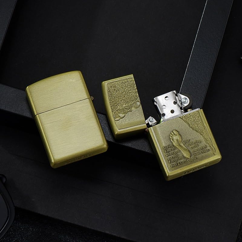 Junweideyi Chinese Style Zippo Replacement Lighter Case - Compatible with 3.6cm x 1.2cm x 5cm Inserts (Style 15) | Perfect for Collectors, Gifts & Outdoor Activities