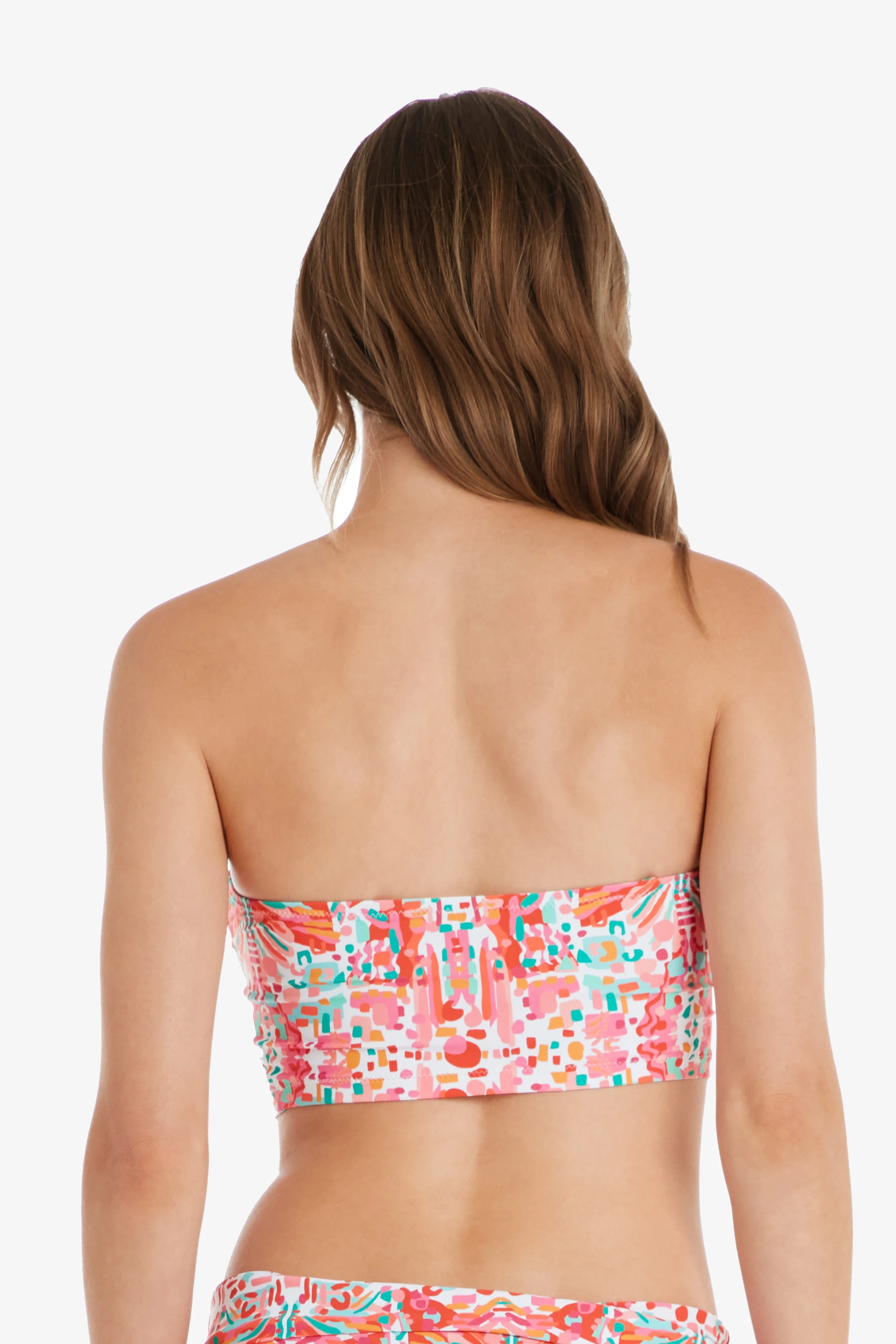 Jungle De Rio Midi Bandeau - Floral Print Stretch Bikini Top for Women | Beachwear, Pool Party, Summer Vacation