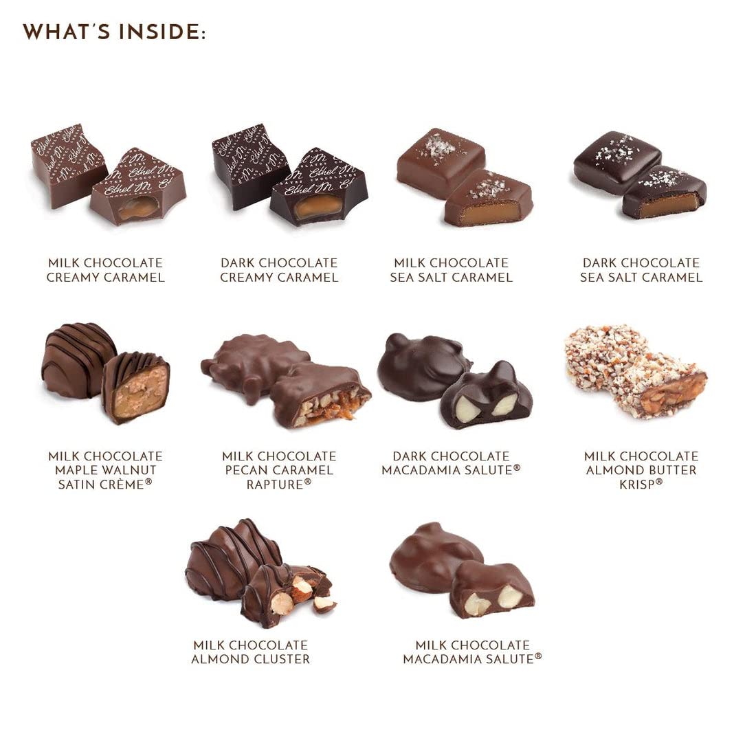 Ethel M Chocolates Epic Premium Chocolate Gift Basket - Luxury Gourmet Chocolate Assortment | Perfect for Holidays, Birthdays & Corporate Gifting