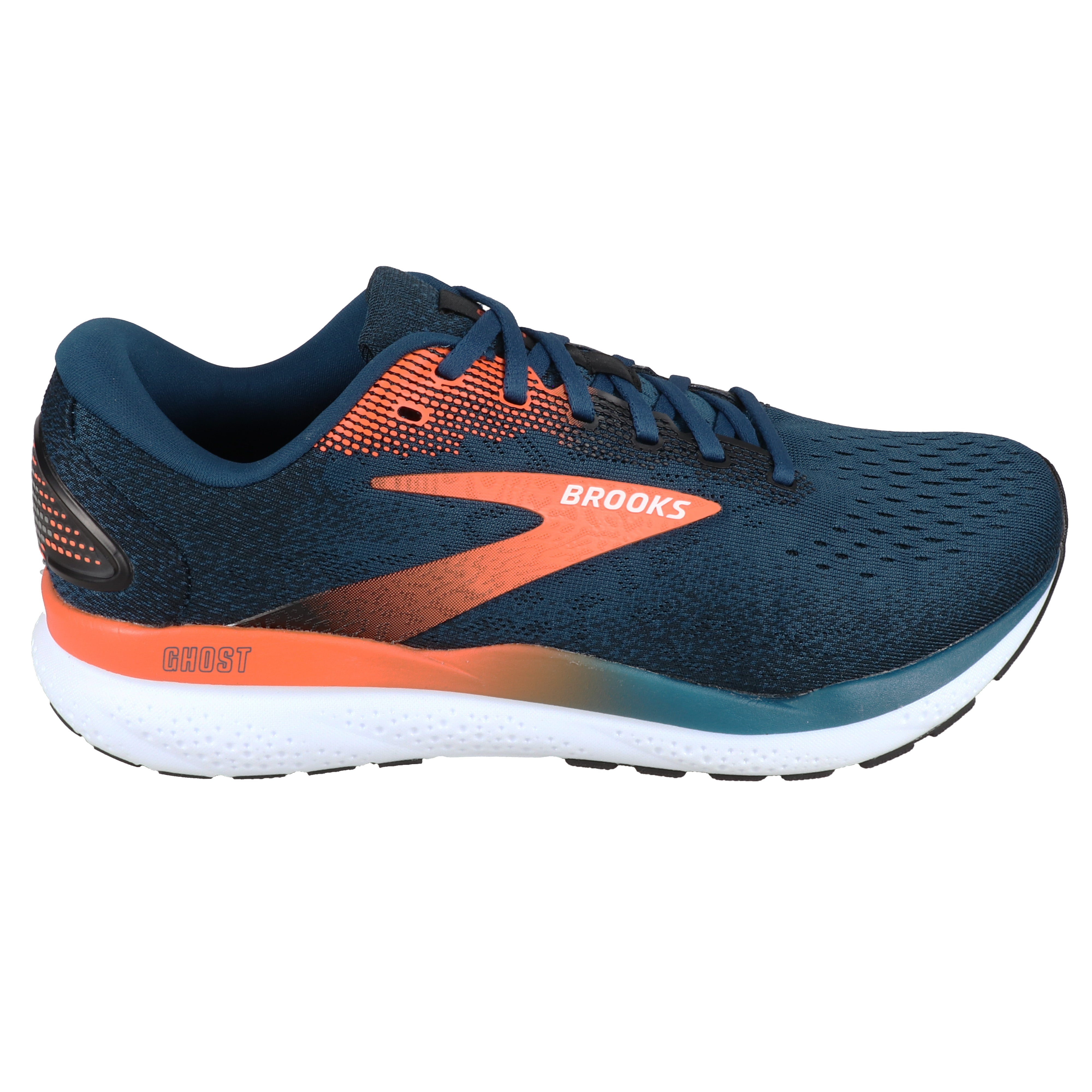 Brooks Ghost 16 Running Shoes for Men - Navy Blue - Lightweight Cushioned Sneakers for Road Running, Jogging & Marathon Training