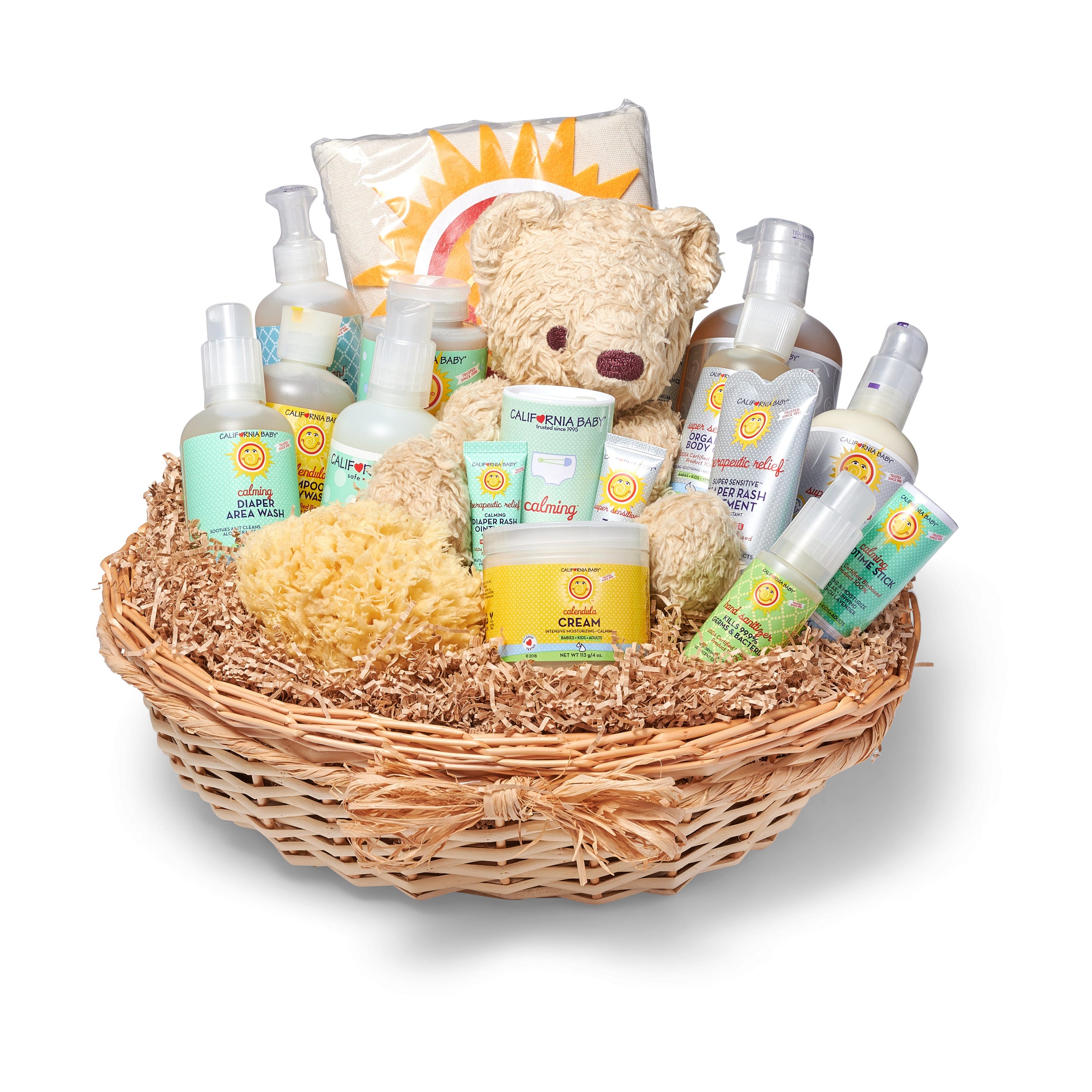 Premium Newborn Baby Gift Basket Set - Luxury Baby Shower & Welcome Home Gift for Boys & Girls - Perfect for Birthdays, Baptisms & New Parents