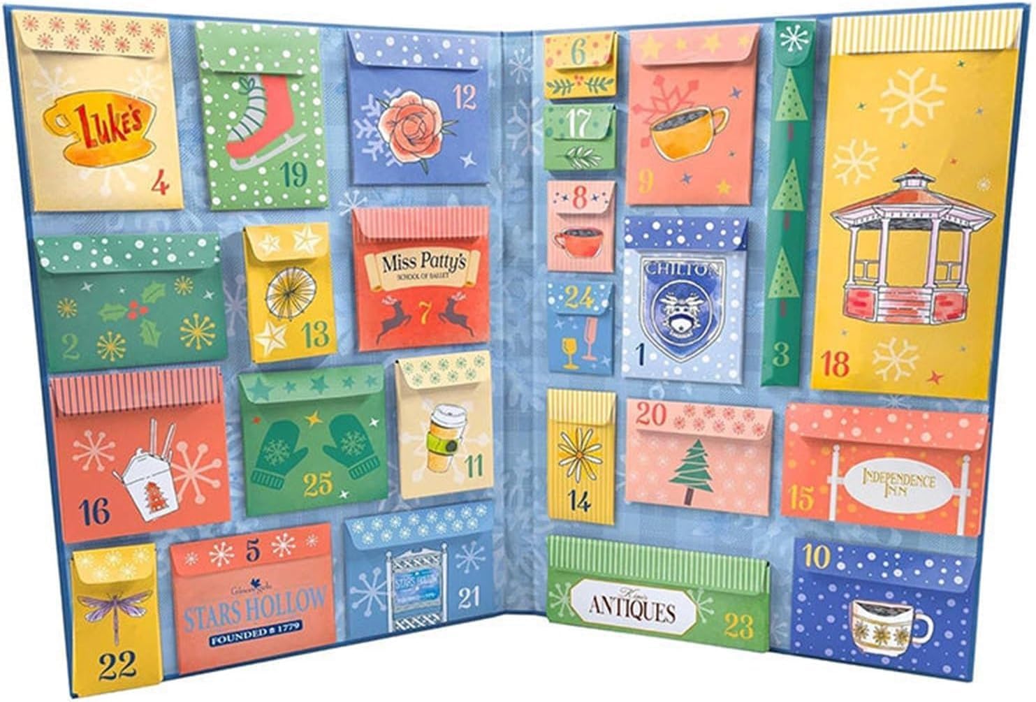 Gilmore Girls Advent Calendar 2024 - 24 Days Countdown to Christmas - Perfect Gift for Gilmore Girls Fans, Women, Girlfriends & Friends - Christmas Decor & Holiday Countdown Calendar (1 Piece) - Ideal for Home Decor, Office Desk & Christmas Party Gifts