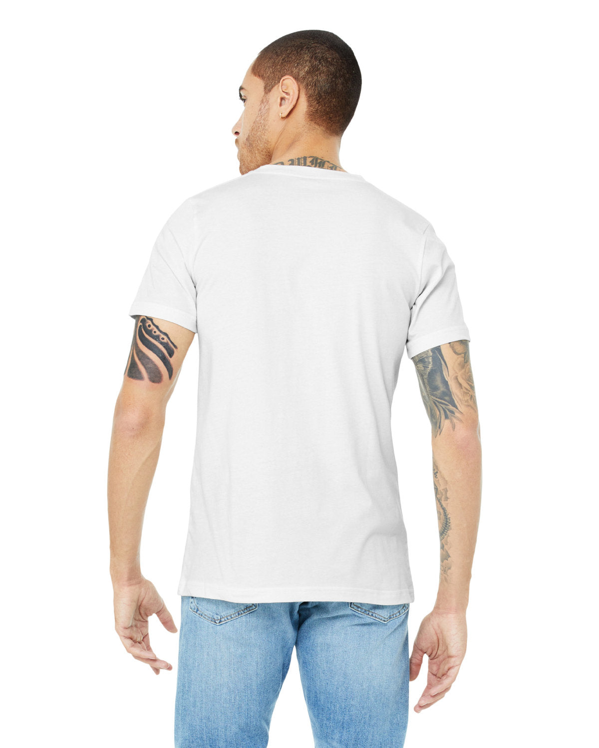 Bella + Canvas 3005CVC Unisex CVC Jersey V-Neck T-Shirt - Soft Cotton Blend Tee for Men & Women - Perfect for Casual Wear, Layering & Everyday Comfort
