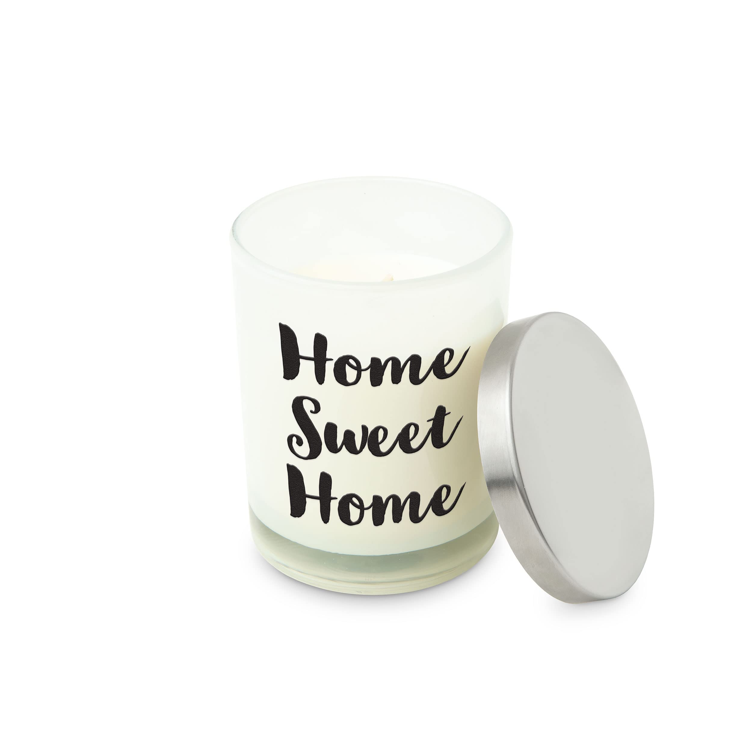Weddingstar Custom 9oz Glass Jar Gift Candle with Lid - Unscented Home Sweet Home Decor for Weddings, Anniversaries & Romantic Home Ambiance