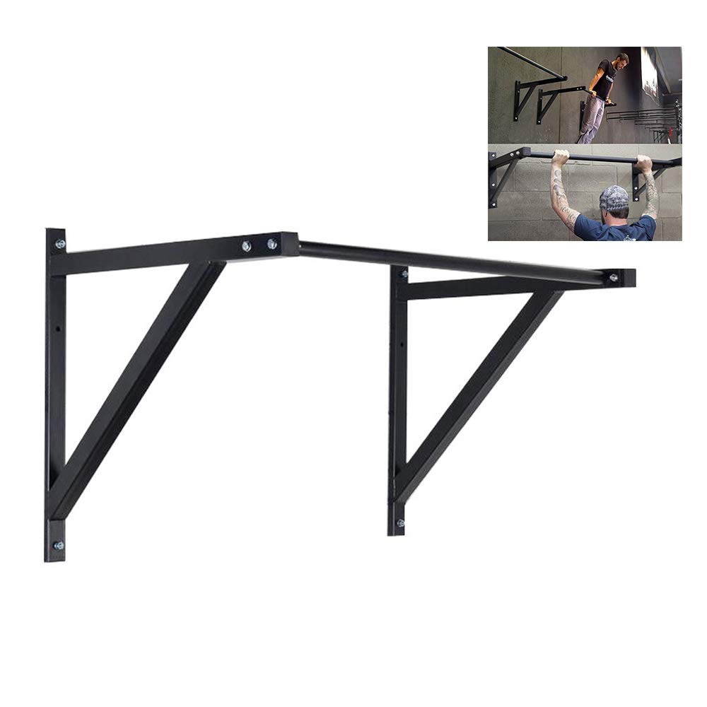 Heavy Duty Wall Mounted Chin Up Pull Up Bar - 500 lbs Weight Capacity - Home Gym Strength Training Equipment for Back, Arms & Core Workouts - Perfect for Indoor Fitness & Bodyweight Exercises