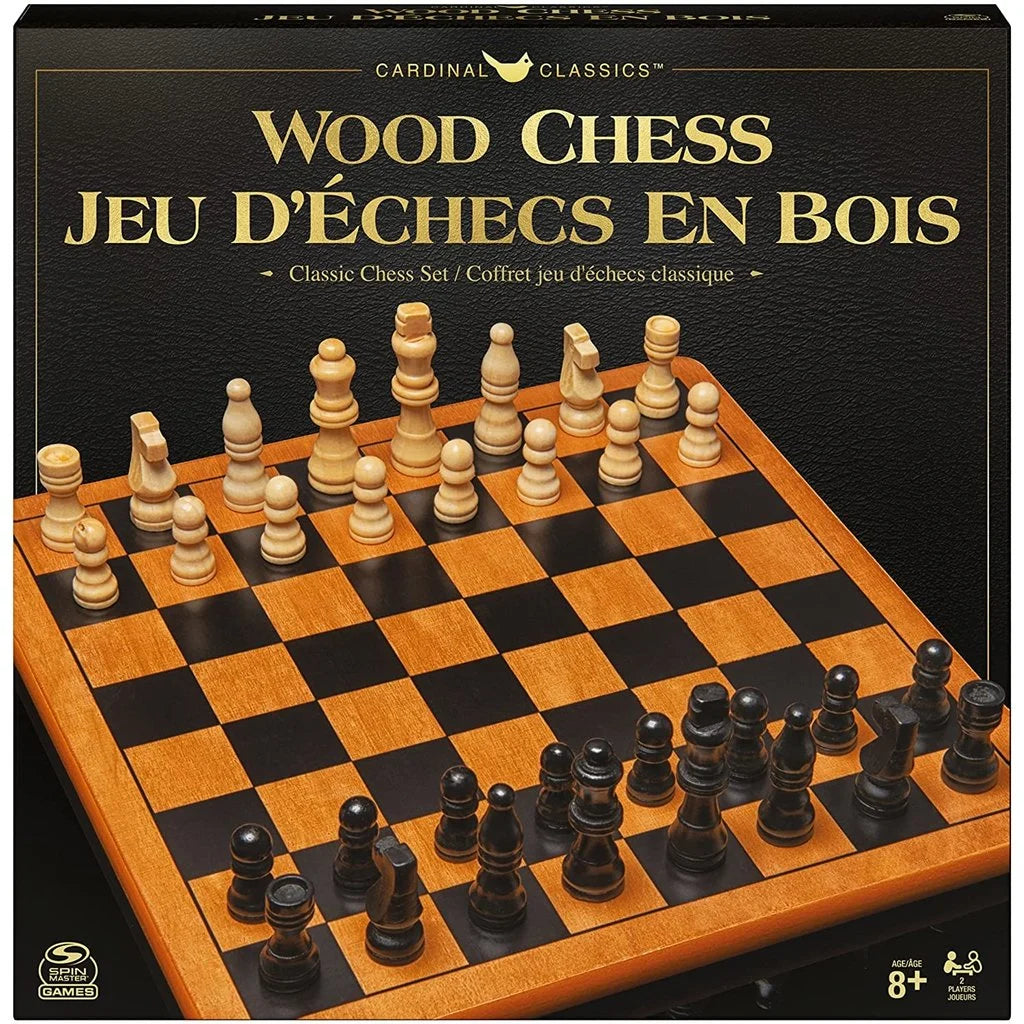 Premium Cardinal Classics Wooden Chess Set - Handcrafted Tournament Chess Board with 32 Staunton Pieces - Perfect for Home, Office, and Gifts - Ideal for Beginners and Advanced Players