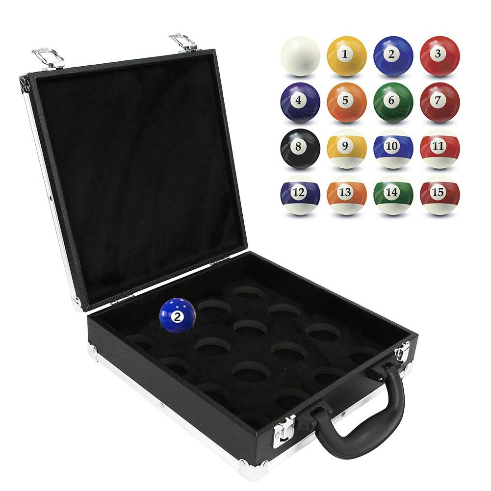 Alomejor Billiard Balls Storage Case - Portable Pool Ball Holder with Carry Handle for Snooker & Billiards - Perfect for Home Game Rooms, Bars, and Pool Halls