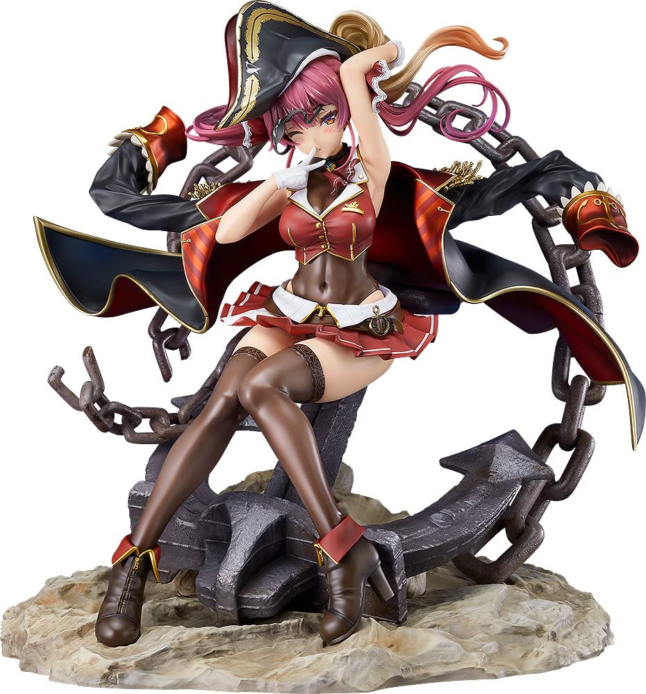 Max Factory Hololive Production: Houshou Marine 1:7 Scale Anime Figure - Premium Collectible Multicolor (M04317) - Perfect for Anime Fans, Display & Gift Giving