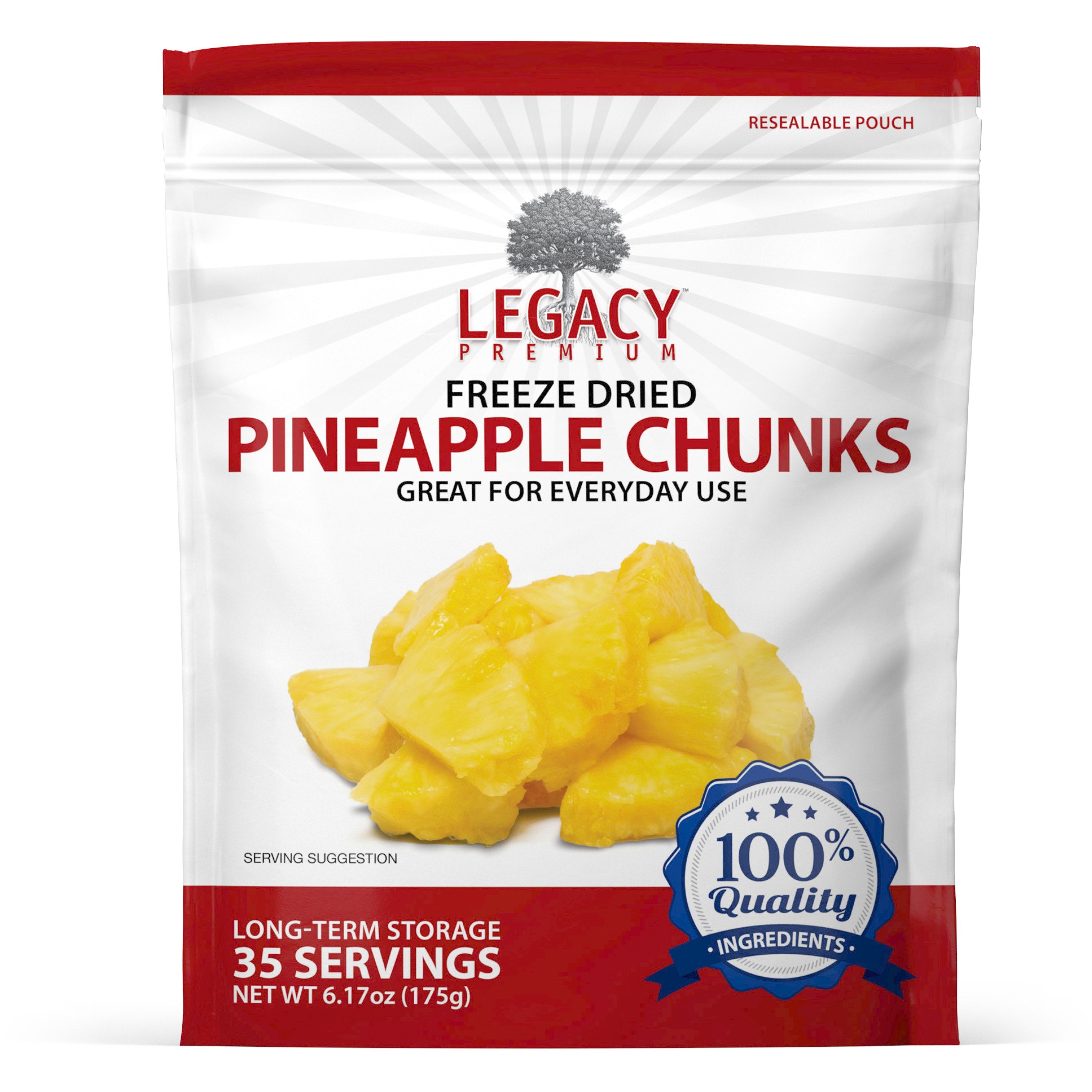 Premium Freeze Dried Pineapple Slices - 100% Natural, No Sugar Added, Gluten-Free Snack - Perfect for Camping, Hiking & Healthy On-the-Go Lifestyle