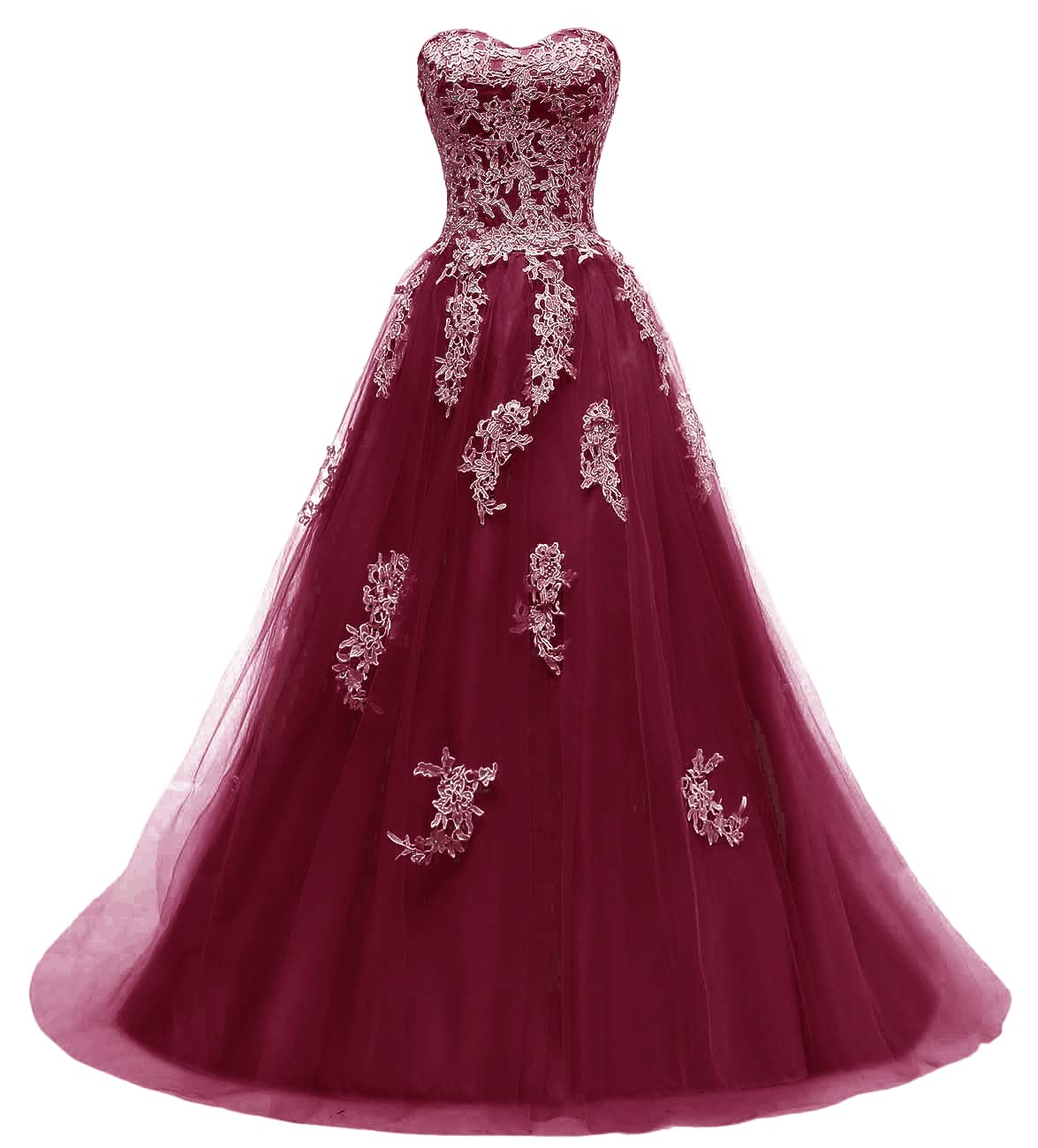 Elegant Long Lace Prom Dress with Beaded Strapless Design - Perfect for Homecoming, Ball Gown Evening Parties & Formal Events