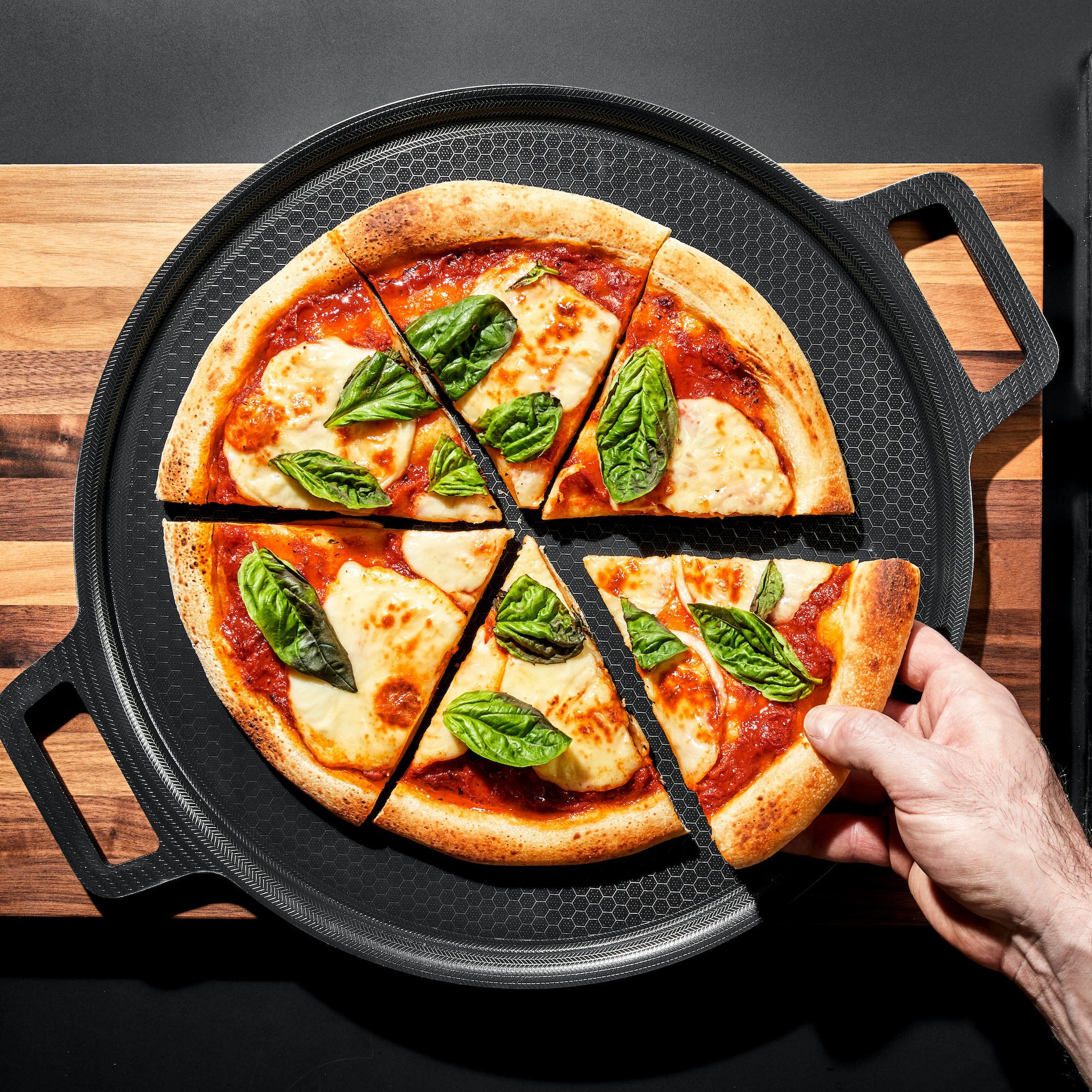 Premium Hybrid Pizza Steel Baking Stone - Professional Pizza Oven Accessory for Crispy Crust | Perfect for Home Kitchens, Outdoor Grills & Wood-Fired Ovens