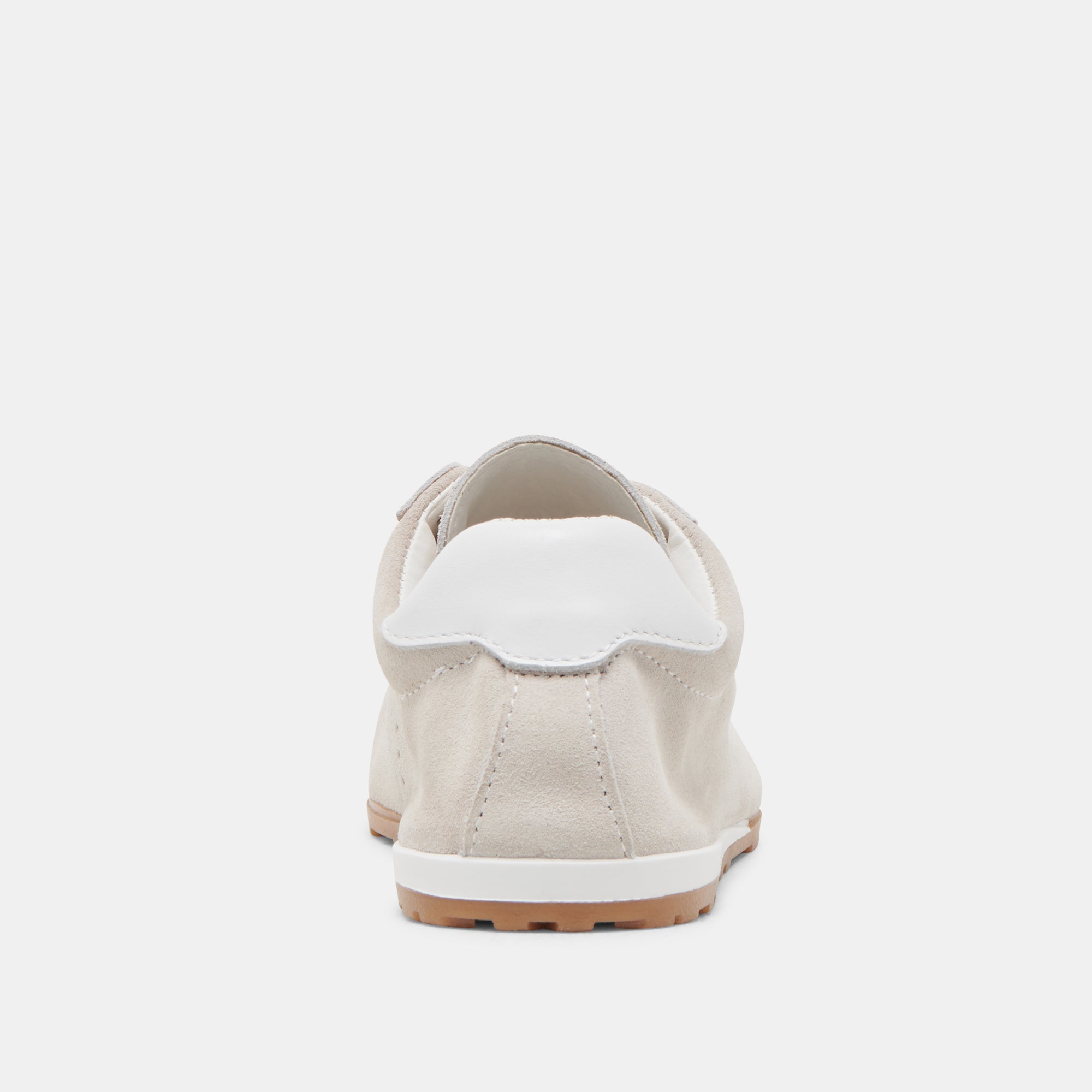 SERINA Women's Ivory Suede Sneakers - Comfortable Casual Walking Shoes for Everyday Wear, Gym, and Travel