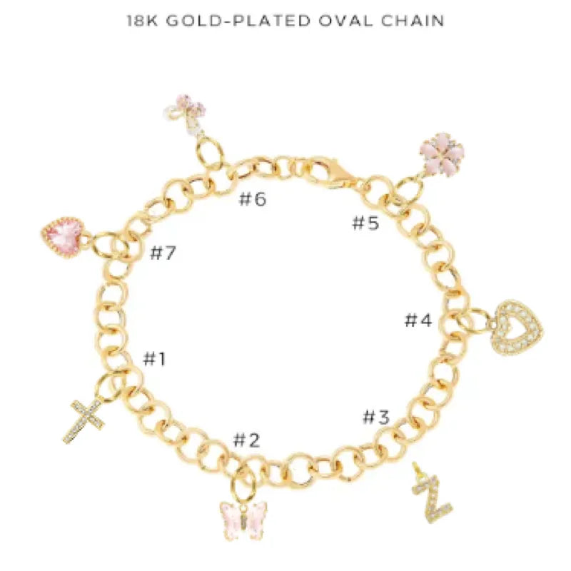 Charm Bracelet with Assorted Charms | Elegant Adjustable Jewelry for Women | Perfect Gift for Birthday, Anniversary & Special Occasions