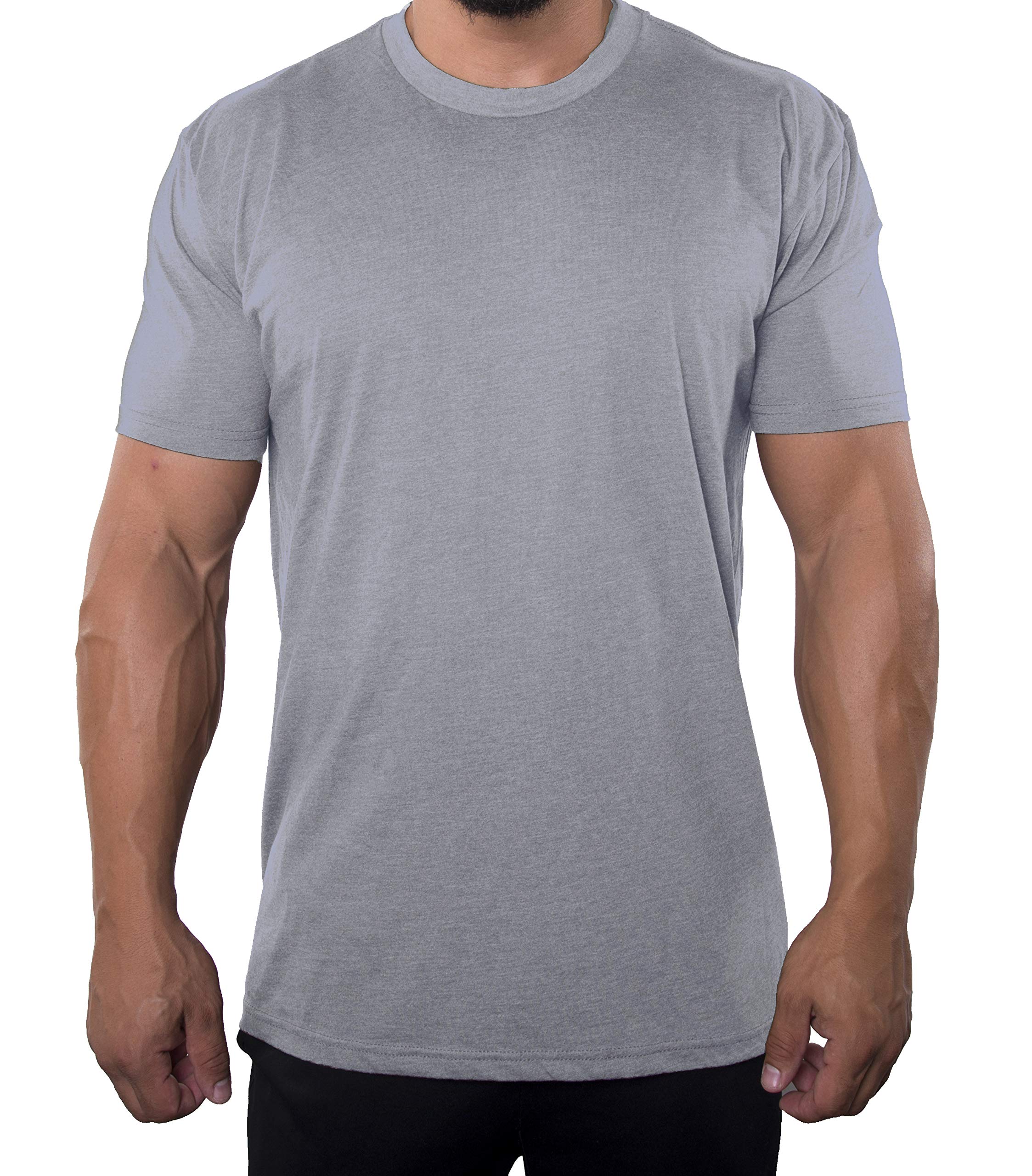Mato & Hash Men's Cotton Blend T-Shirts - Soft Breathable Crew Neck Tees for Casual Wear, Gym & Everyday Outfits