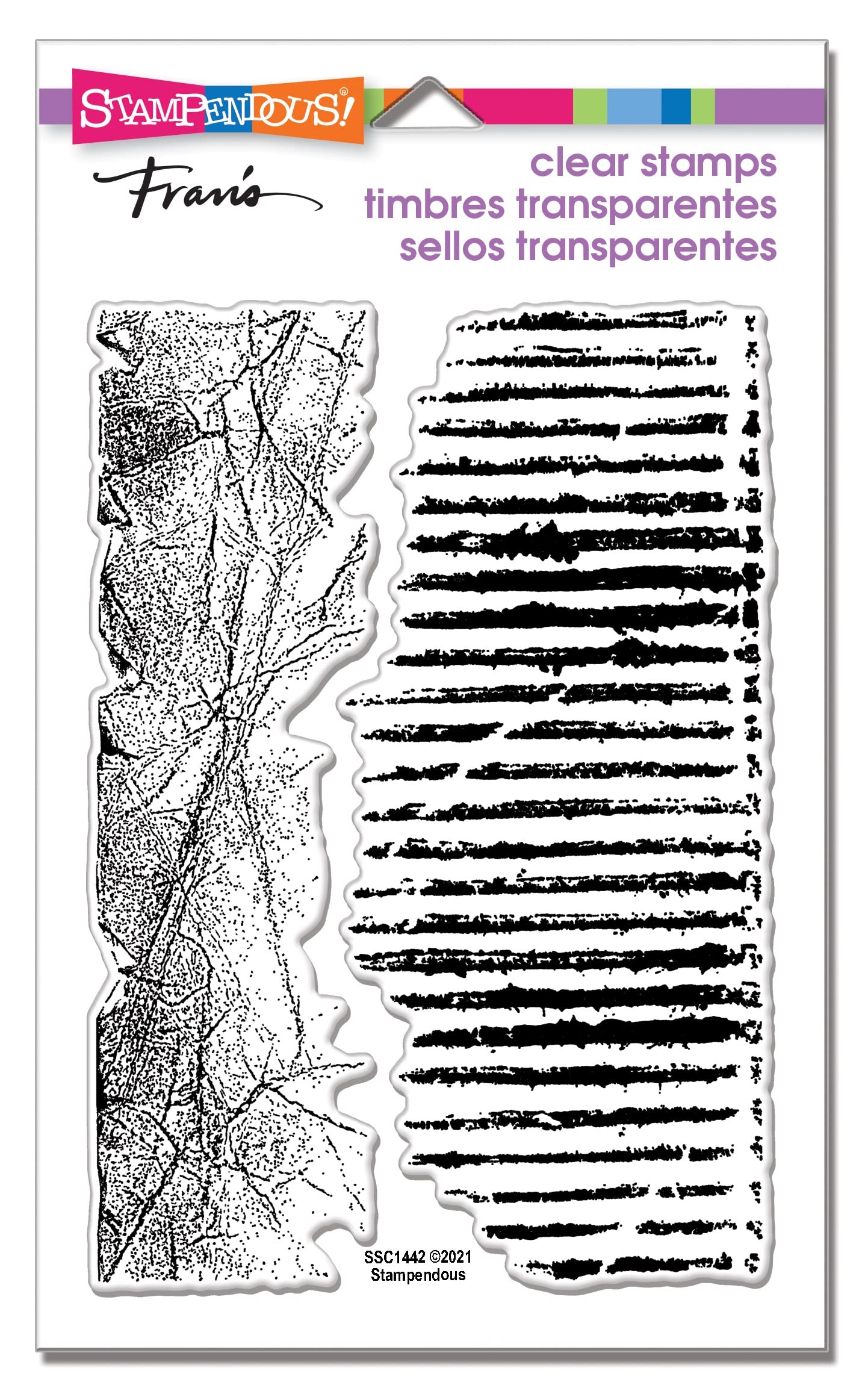 Stampendous Clear Stamps STAMPND CRMBL Bord - Crumbled Borders Clear Stamps for Scrapbooking, Card Making & DIY Crafts | Perfect for Greeting Cards, Journals & Home Decor Projects