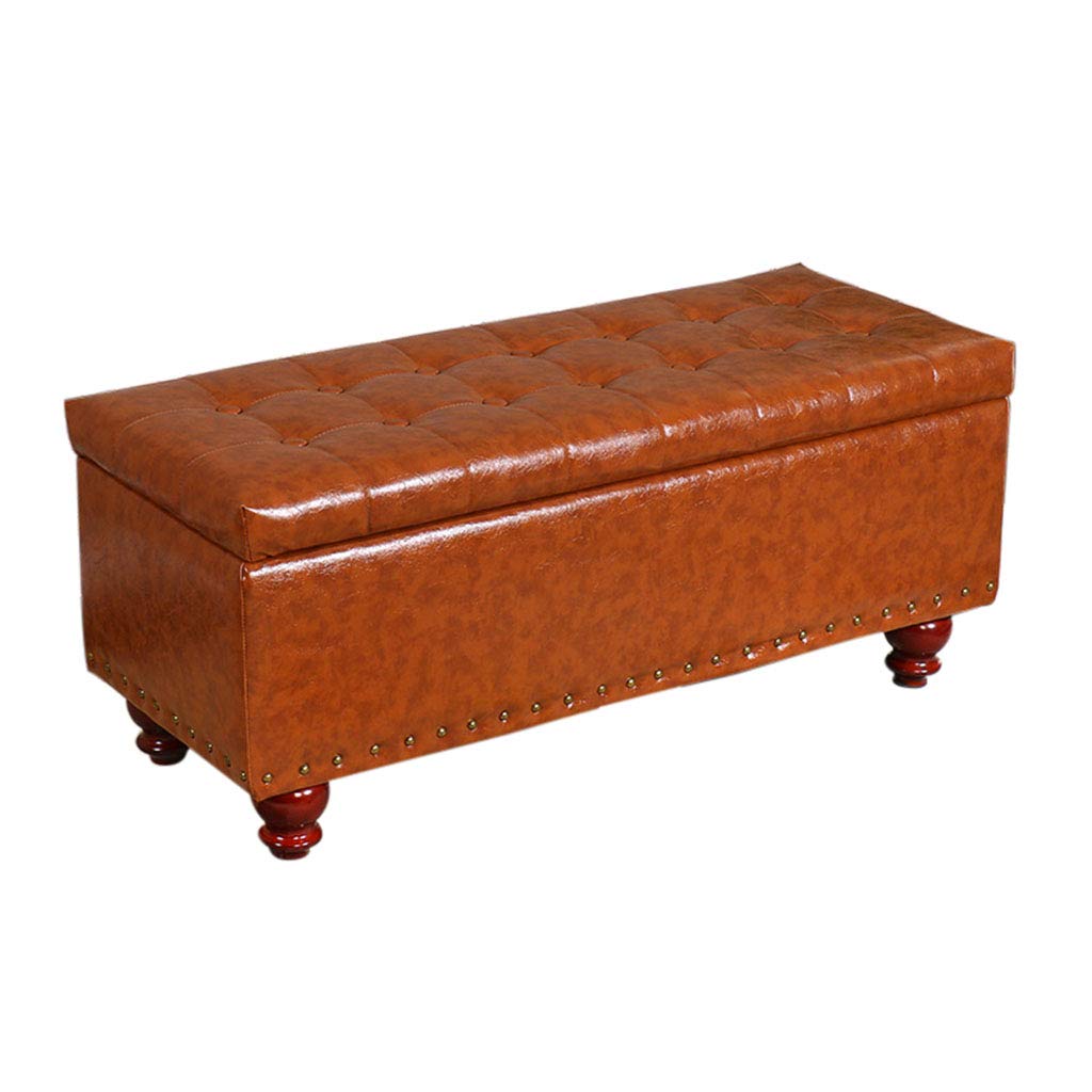 Solid Wood Storage Stool with Shoe Bench - Multifunctional Entryway Furniture for Hallway, Living Room & Bedroom | Perfect as Clothing Store Fitting Room Seat, Shoe Organizer & Decorative Storage Box