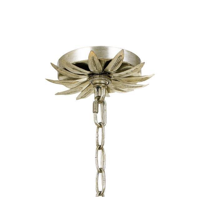 Elegant Broche 6-Light Chandelier - Modern Crystal Ceiling Light Fixture for Dining Room, Bedroom & Living Room Decor