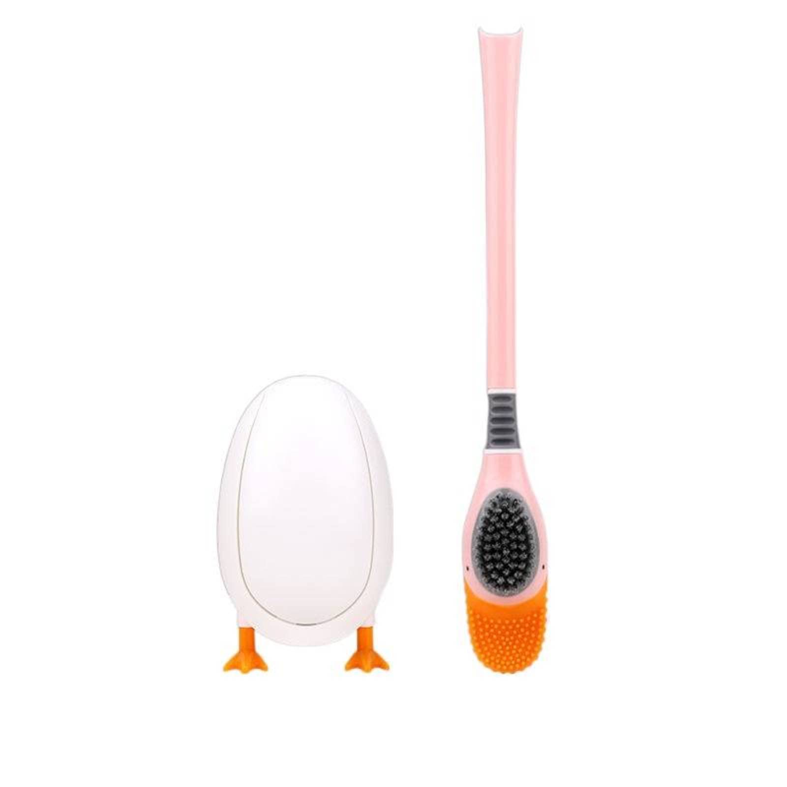 **Silicone Toilet Brush and Holder Set - Wall Mounted No-Drill Toilet Cleaning System with Durable Bristles for Deep Cleaning - Perfect for Bathroom, RV & Home Sanitation**