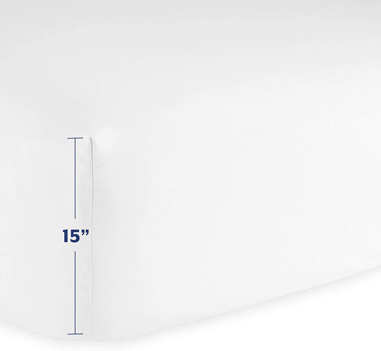 600 Thread Count Percale Cotton Sheet Set for Full Size Bed - Breathable, Crisp & Cooling Full Size Sheets with Deep Pockets - Perfect for Hot Sleepers & All-Season Comfort in Bedroom, Guest Room or Dorm
