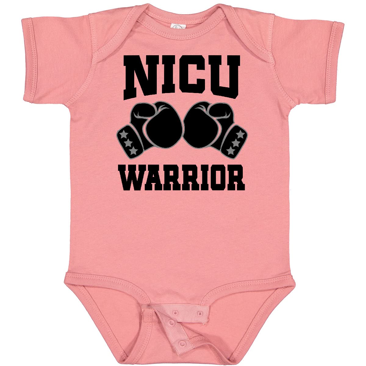 Inktastic NICU Warrior Baby Boy Onesie - Soft Cotton Infant Bodysuit for Newborns & Preemies - Perfect for NICU Graduation, Baby Showers & Hospital Photos
