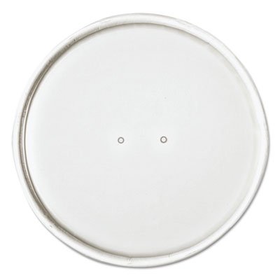 Disposable White Paper Lids for 16oz Food Containers - 3.9