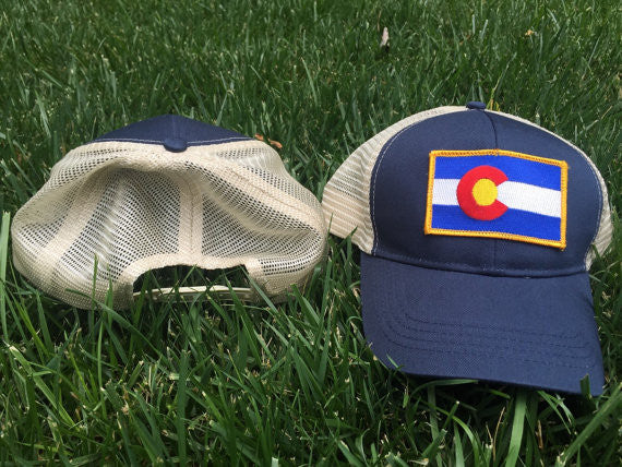 Colorado State Flag Mesh Snapback Hat - Adjustable & Breathable for Outdoor Sports, Hiking, and Casual Wear