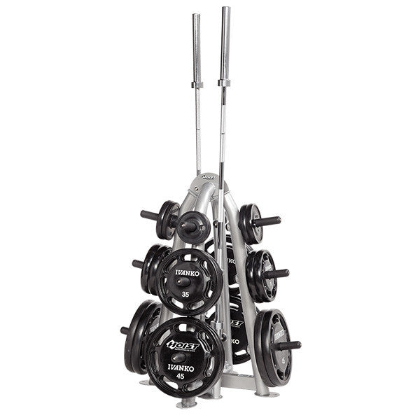 Hoist CF 3444 4-Sided Weight Tree - Heavy Duty Gym Equipment for Home & Commercial Use - Perfect for Strength Training, Powerlifting & CrossFit Workouts
