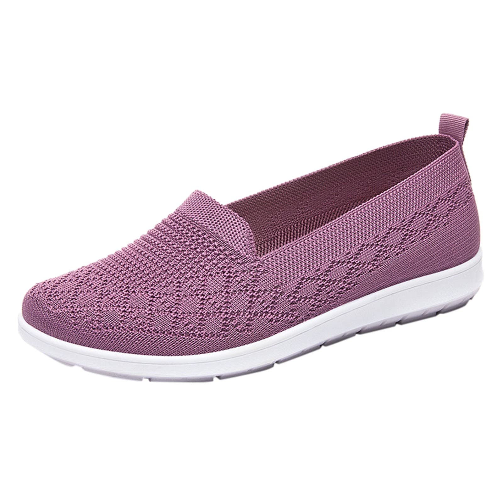 MLAGJSS Women's Breathable Slip-On Sneakers - Lightweight Round Toe Flats for Walking, Work & Casual Wear | Hollow Out Design for Comfort & Style