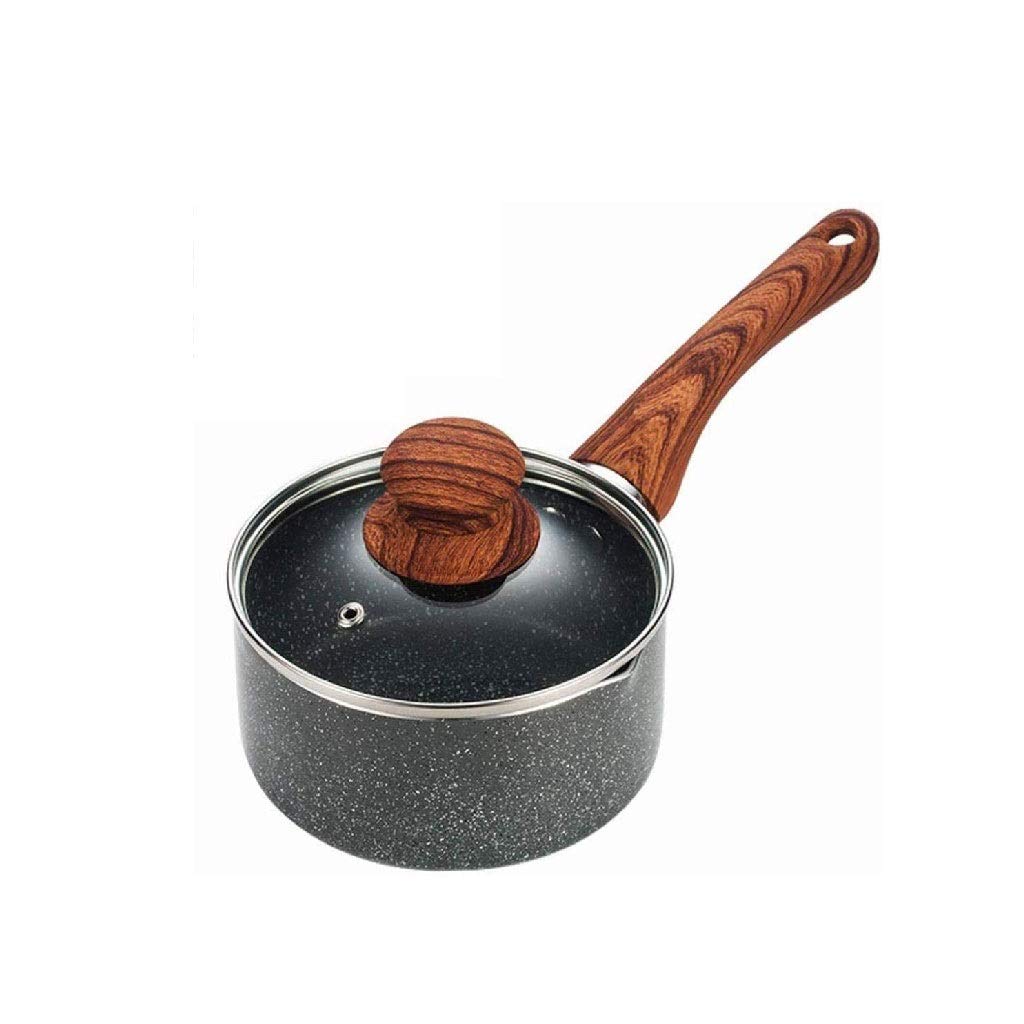 GPPZM Ceramic Non-Stick Soup Pot with Lid - Mini Milk Pan for Induction Cooktop, Easy to Clean & Durable - Perfect for Cooking Soup, Stew, Oatmeal & Heating Milk