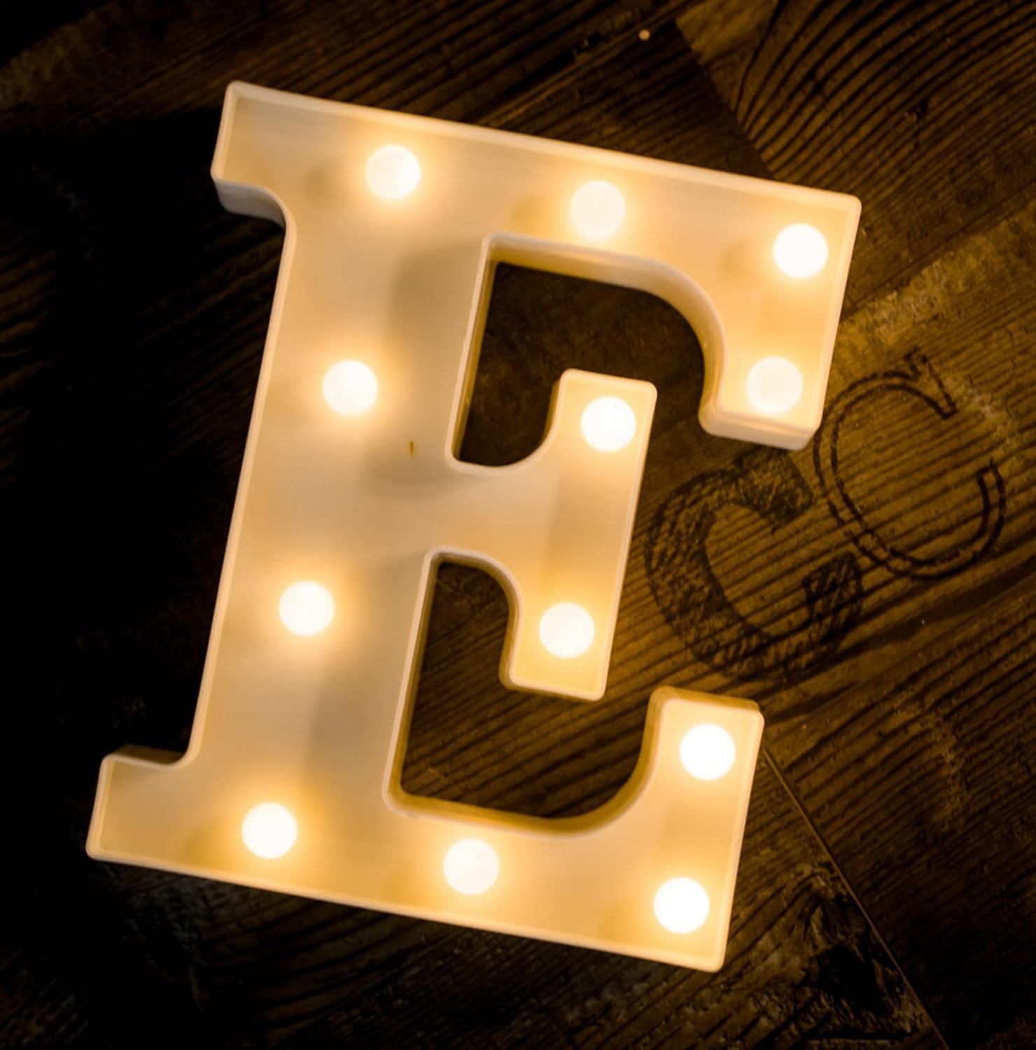 Foaky LED Marquee Light Up Letters & Numbers - Customizable Light Up Signs for Birthday Parties, Weddings, Events & Home Decor (Letter E3)