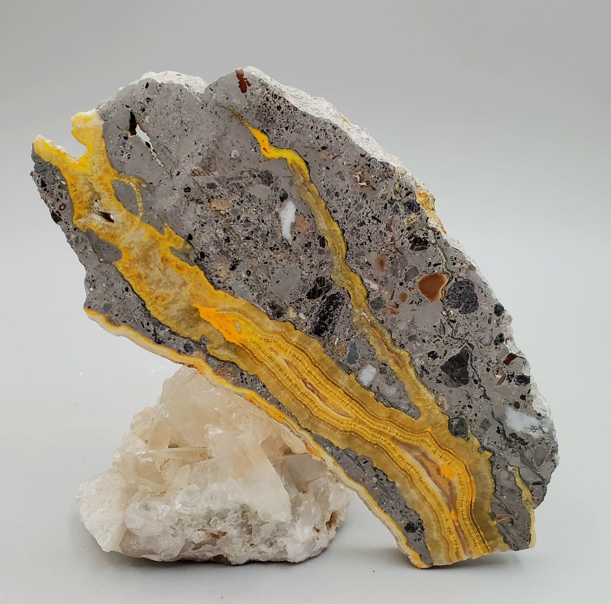 Natural Bumblebee Jasper Slab - Unique Healing Stone for Home Decor, Meditation & Jewelry Making | Perfect for Crystal Collectors & Spiritual Gifts