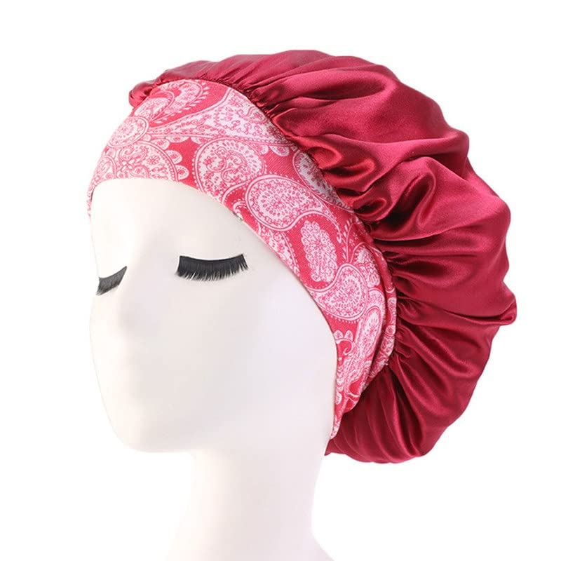 Women's Satin Sleep Cap - Soft Solid Color Night Bonnet for Hair Protection - Unisex Sleeping Hat for Women & Men (One Size) - Perfect for Nighttime Hair Care & Travel