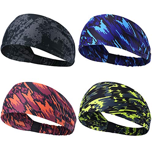 Elastic Band, 4 Pack Black-Gray Blue Red Green