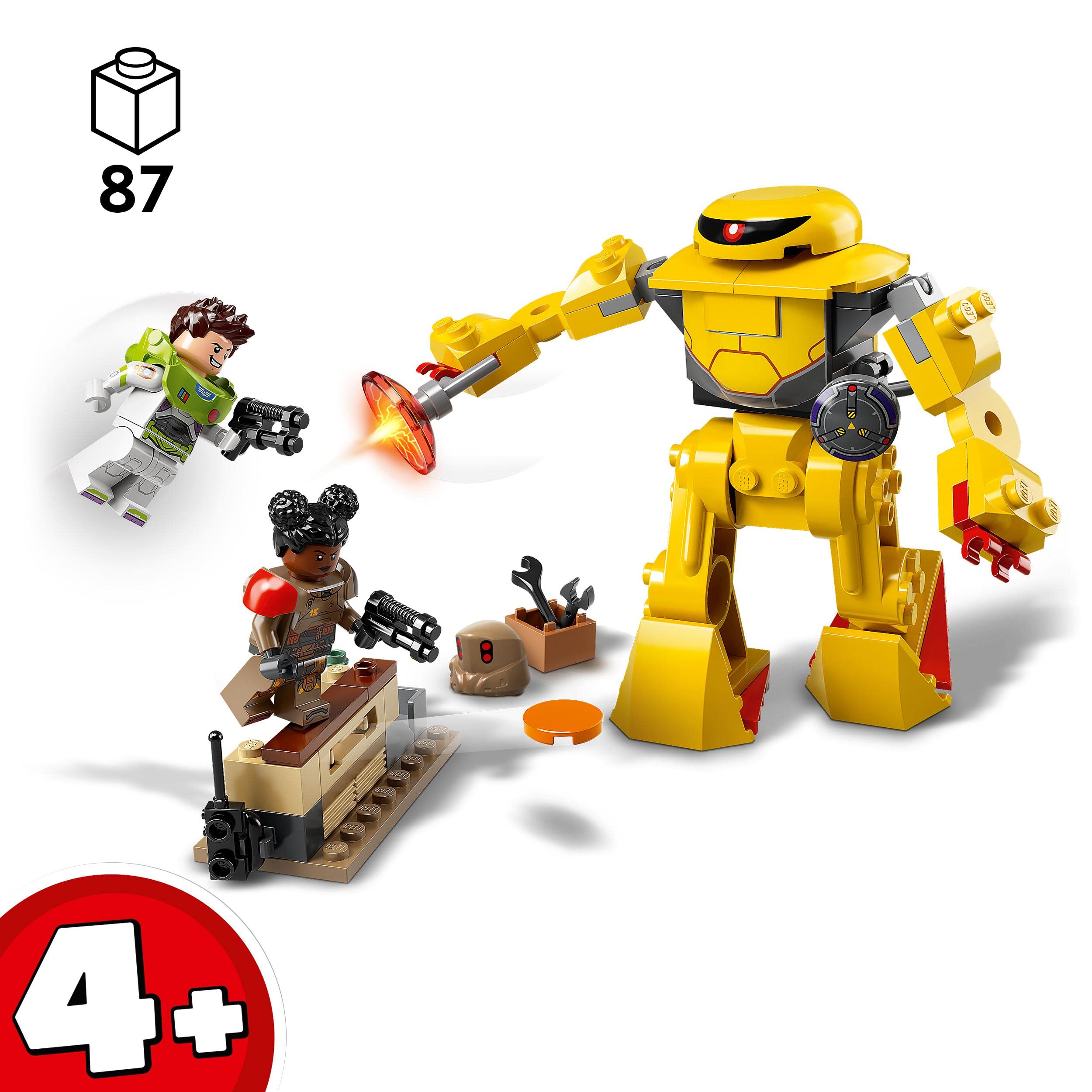 LEGO 76830 Disney Pixar Lightyear Zyclops Duel Building Toy with Buzz Lightyear & Meca Action Robot - STEM Construction Set for Kids Ages 4+ - Perfect for Space Adventure Play & Birthday Gifts