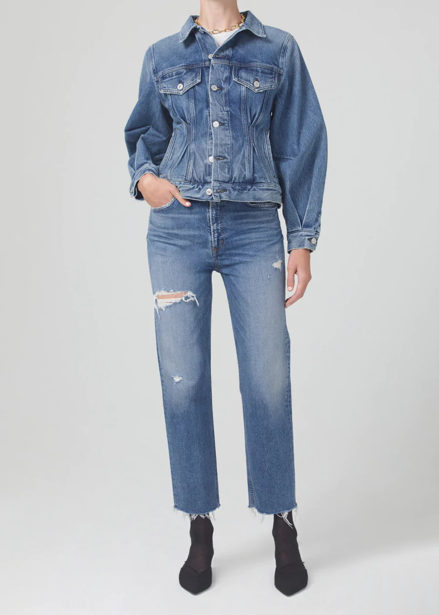 Daphne High Rise Stovepipe Jeans for Women - Arthouse Distressed Denim Pants - Perfect for Casual Outings, Street Style & Everyday Wear