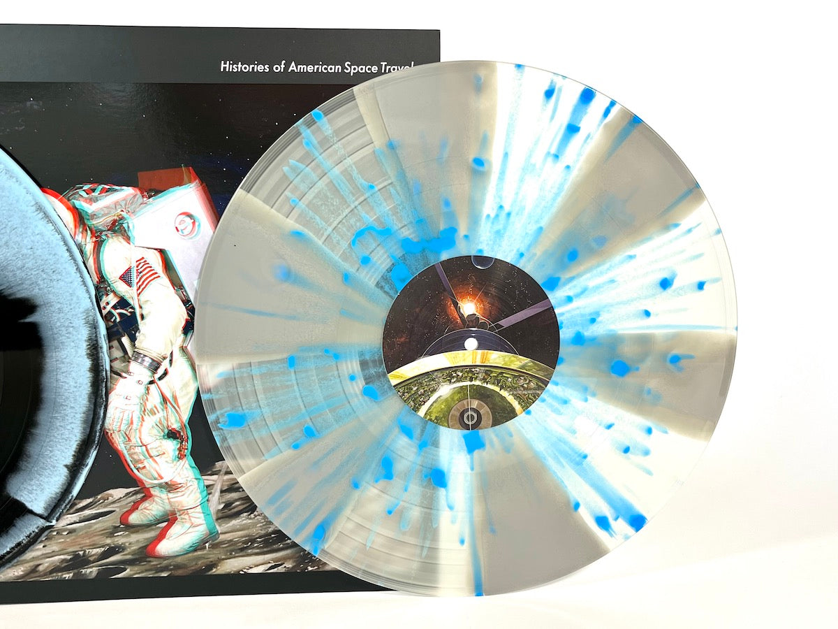 Moon & 6 Histories of American Space Travel - Deluxe Etching 2xLP Vinyl Record | NASA Space Exploration Music Collection | Perfect for Audiophiles & Space Enthusiasts