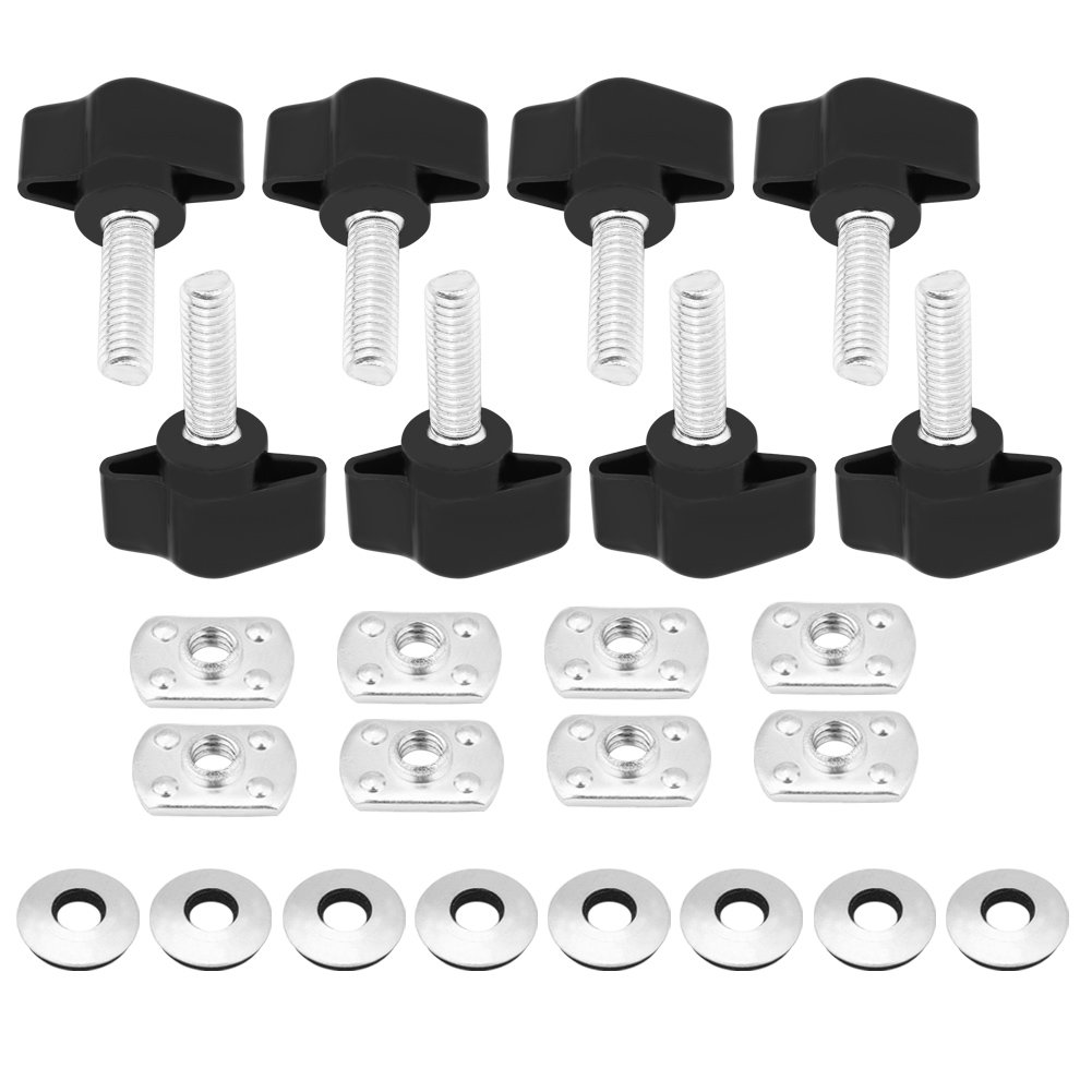 **Aukson 8Pcs Universal Hard Top Fasteners Thumb Screws Nuts Bolts for Jeep Wrangler YJ TJ JK - Quick Bolts for Wrangler Hardtop - Perfect for Off-Roading & Jeep Accessories**