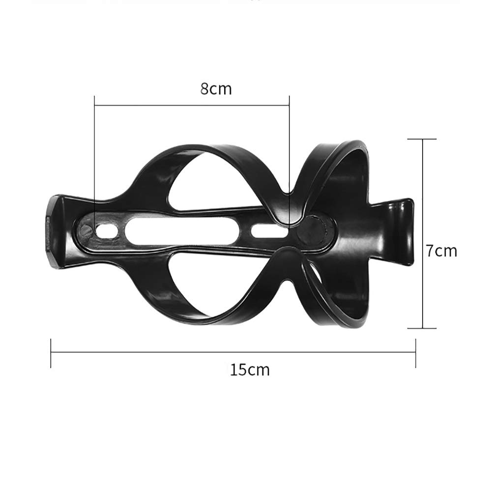 2 Pack Carbon Fiber Bike Water Bottle Holder Cage - Lightweight & Durable for Road Bikes, Mountain Bikes & Cycling - Perfect for Commuting, Training & Outdoor Adventures (Black)