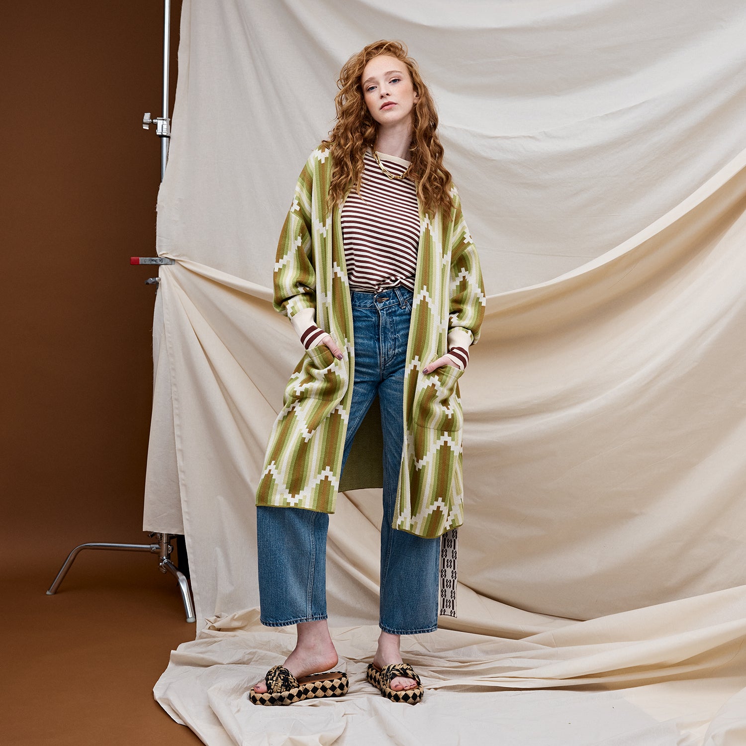 Luxury Nisha Jacquard Robe for Women - Elegant Floral Kimono Robe with Pockets - Perfect for Spa, Bridal Shower & Loungewear