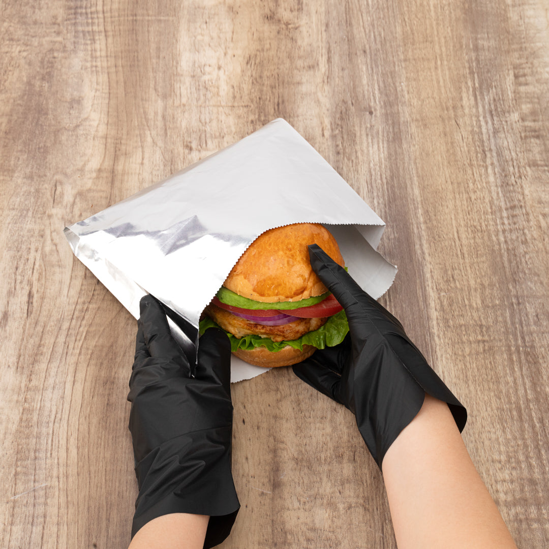 Premium Foil Sandwich Bags for Hot Food - 7.75