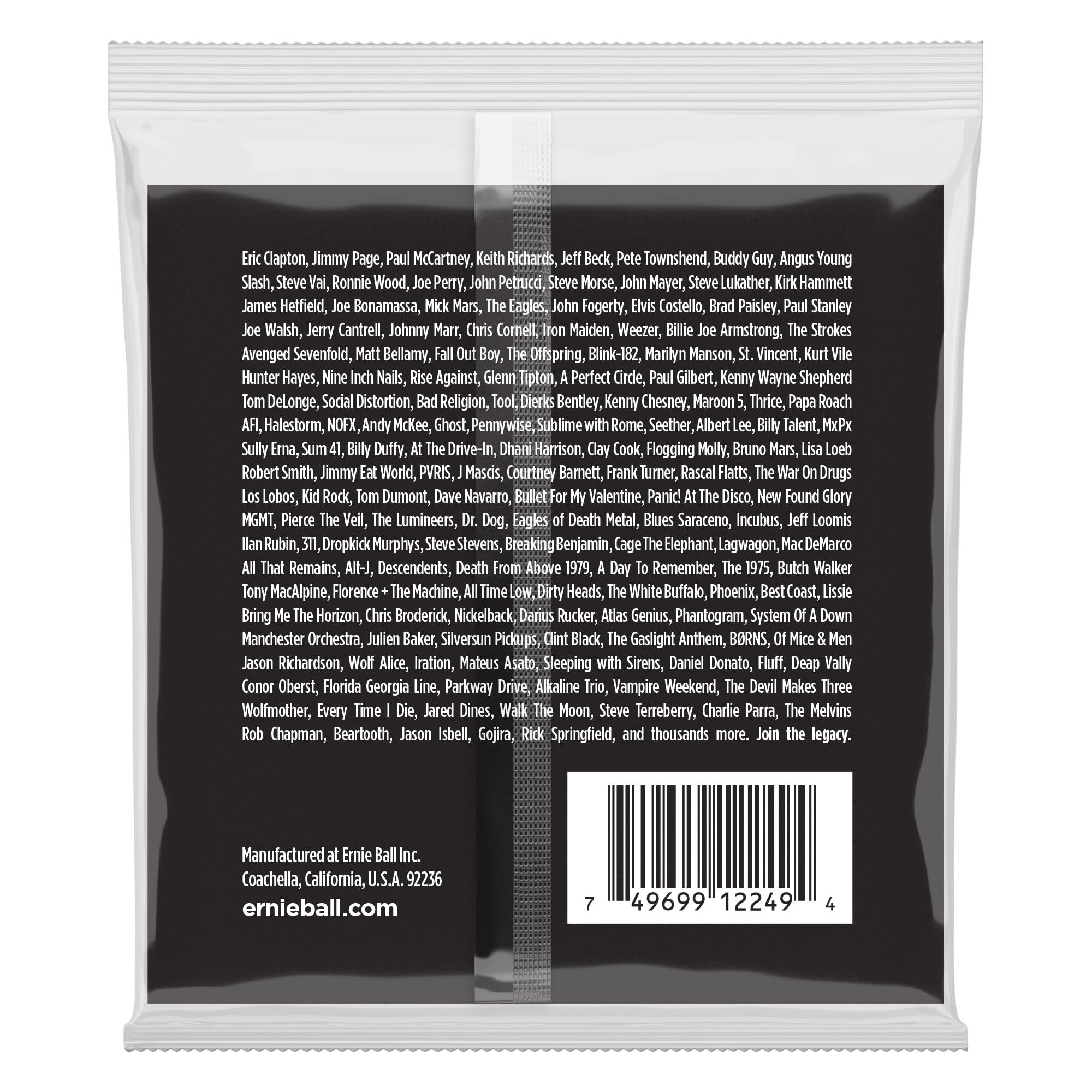 Ernie Ball Extra Slinky Stainless Steel Electric Guitar Strings 8-38 Gauge (P02249) - Perfect for Rock, Blues & Metal Guitarists - Studio & Live Performance