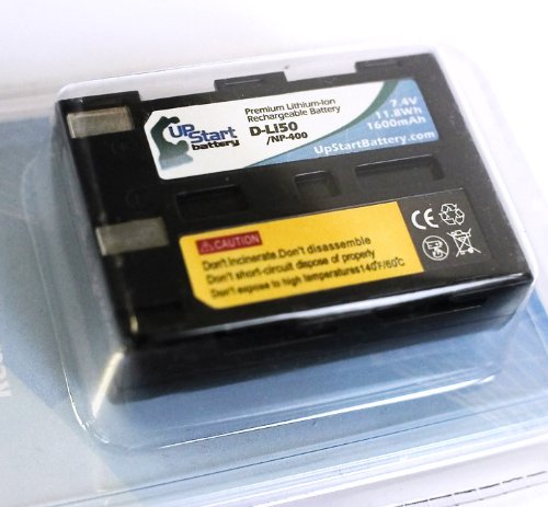 2 Pack Replacement Battery & Charger for Konica Minolta NP-400 Digital Camera - 1600mAh 7.4V Li-ion Battery with Car & EU Adapters - Perfect for Travel, Photography & Backup Power