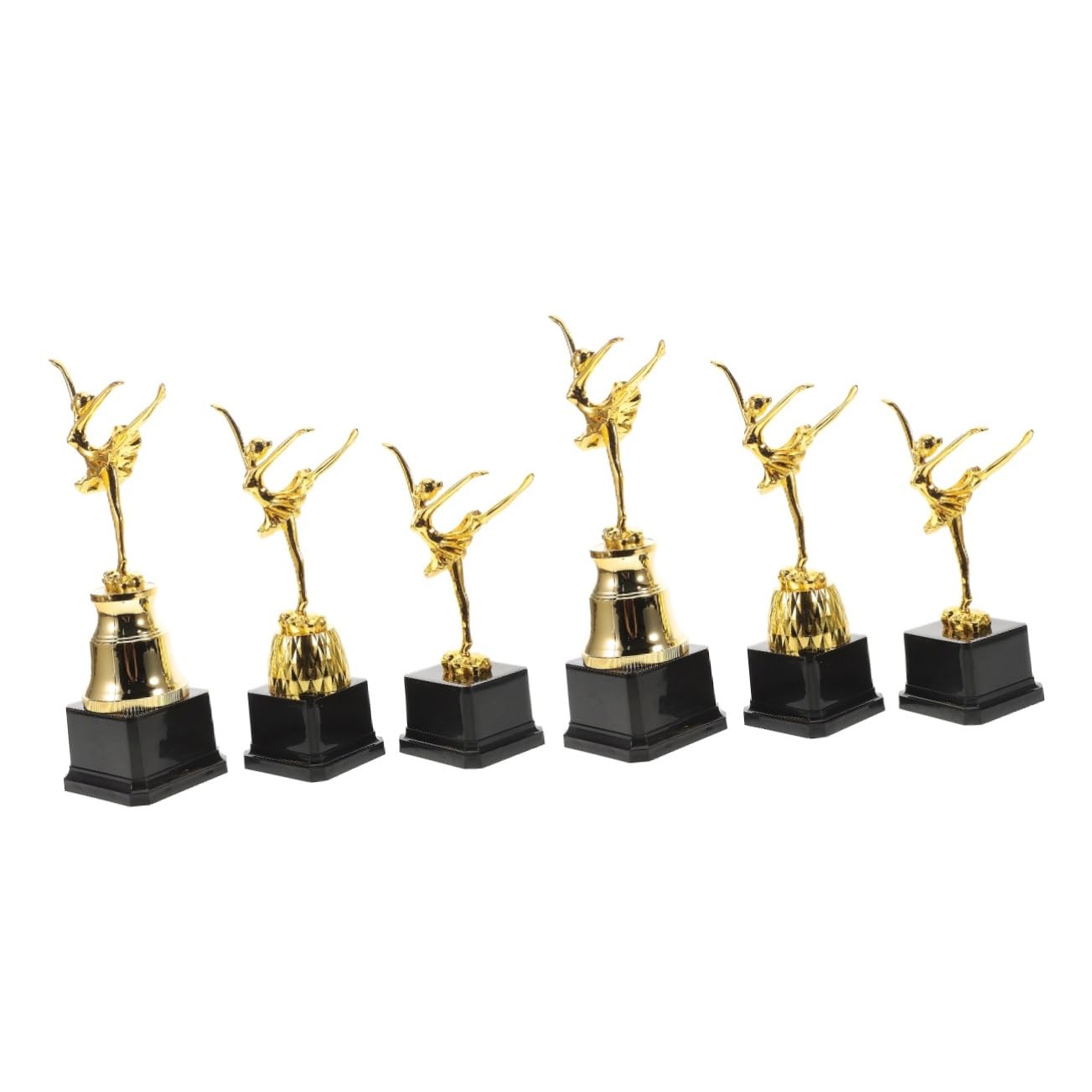 GANAZONO Dance Trophy Tournament Cup - Golden Plastic Ballet Award for Dance Competitions, Perfect for Ceremonies and Performances