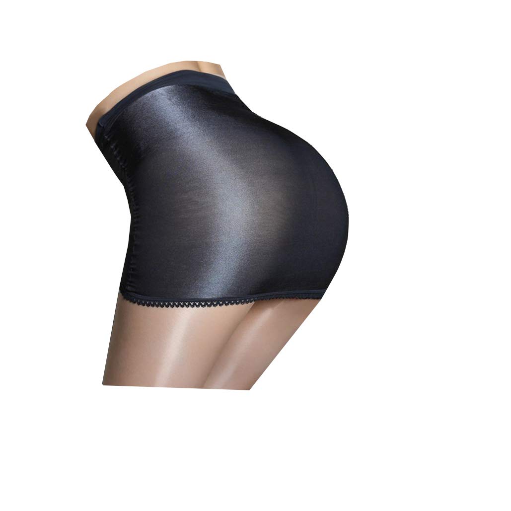 Long-Perfect Women's Super Shiny Shaping Mini Skirt - Oily Bright Shimmery Stockings Skirt for Nightclub, Party & Cosplay Outfits