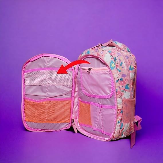 Stylish Korean Lightweight Laptop Backpack for Women & Girls - School, College, Travel & Work - Insulated Lunch Bag Included (Pink) - Perfect for Daily Commute, Campus Life & Business Trips