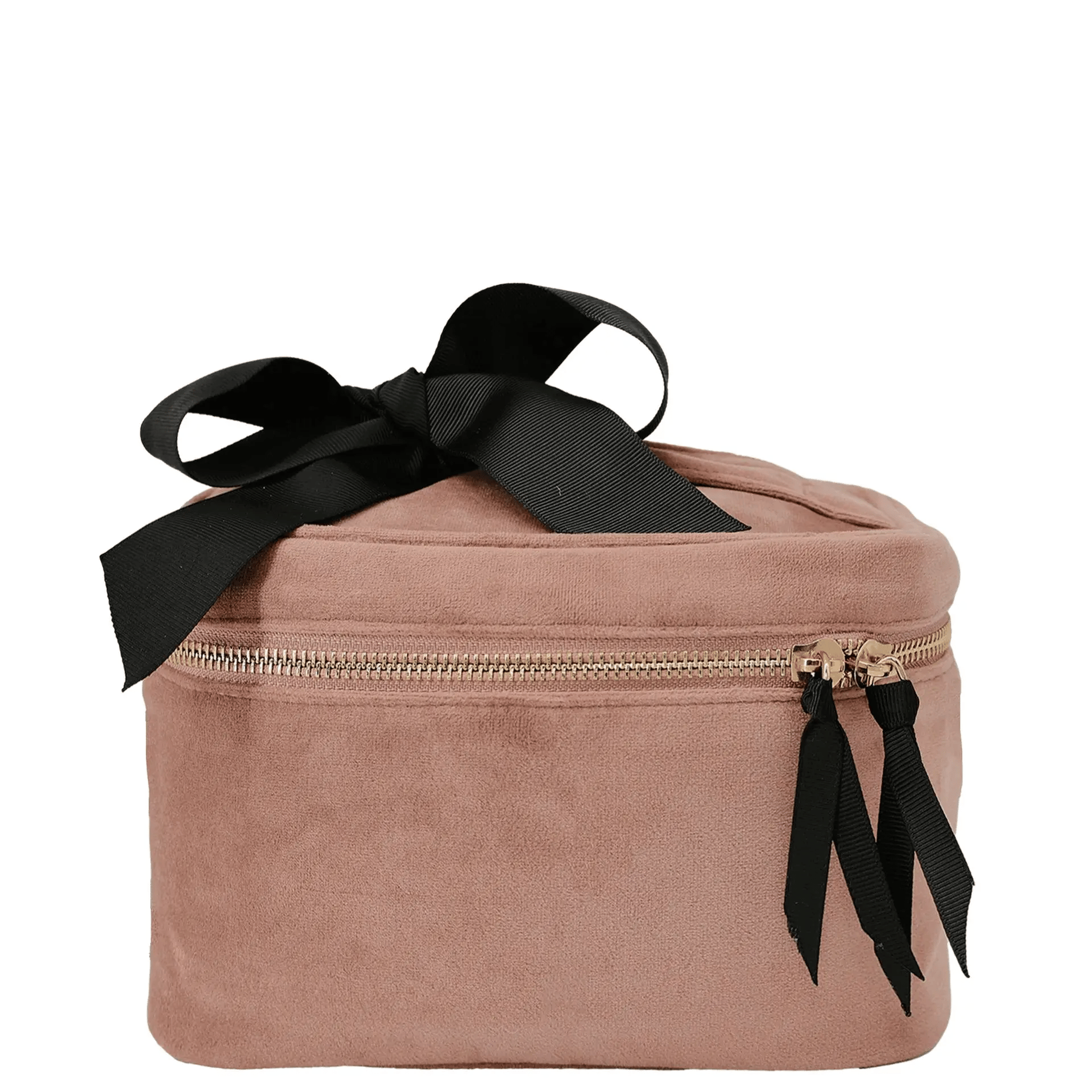Pink Velvet Makeup Cosmetic Box - Travel Organizer for Brushes, Lipsticks & Beauty Essentials | Perfect for Home, Travel & Gift Giving