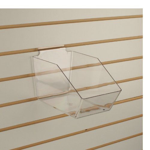 Clear Slatwall Bins 10 Pack - Medium Storage Bins 6