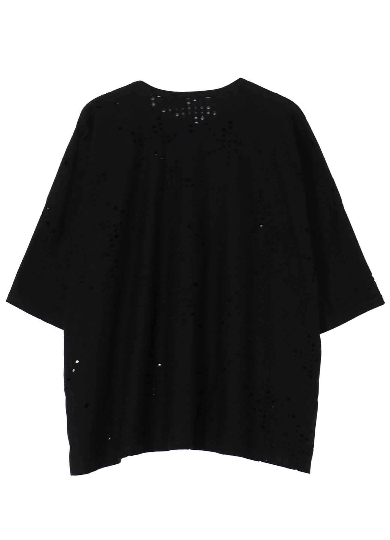 Breathable Cotton Jersey T-Shirt with Unique Hole Design - Perfect for Casual Wear, Summer Outfits, and Street Style Fashion