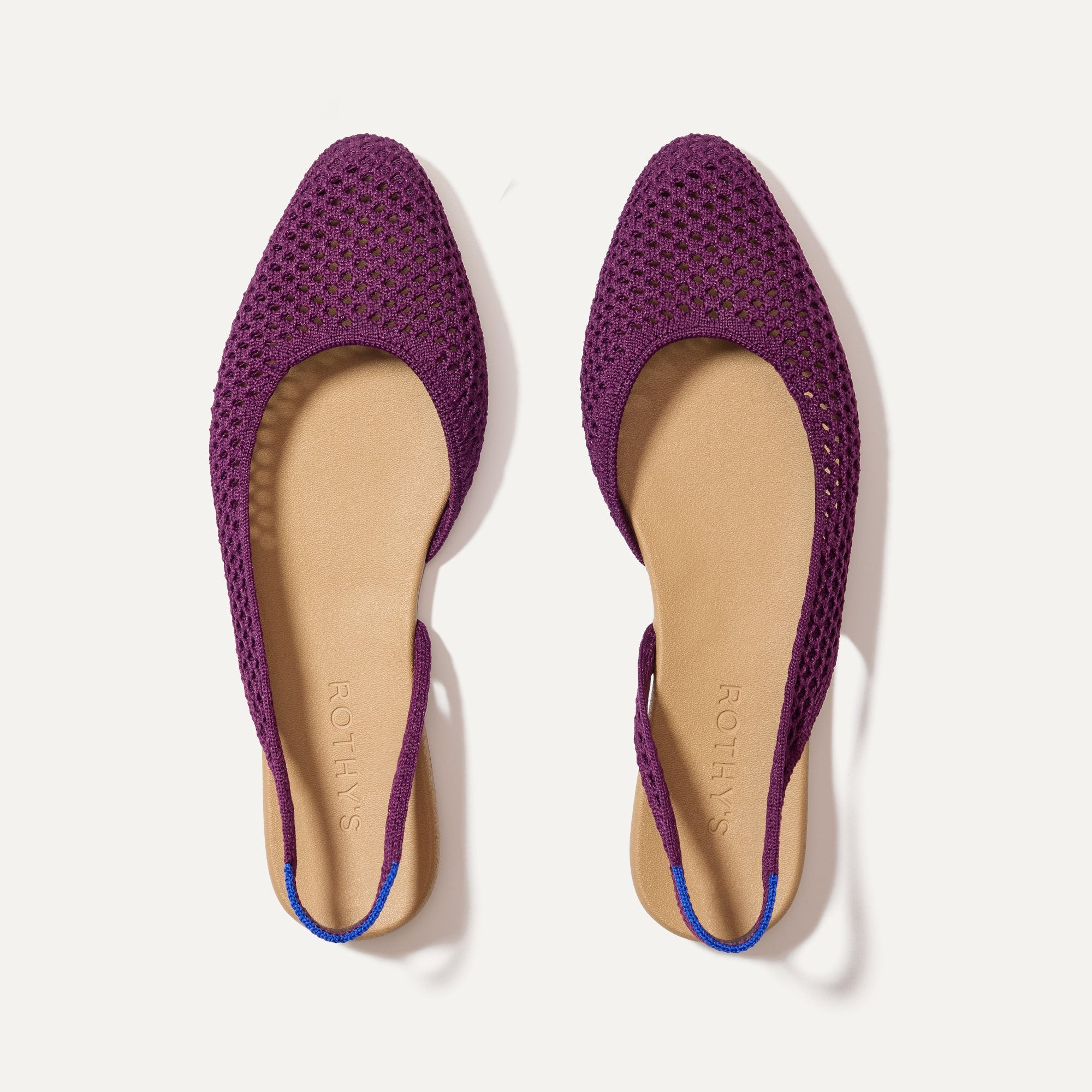 Almond Slingback Sandals - Plum Mesh Women's Shoes | Comfortable & Stylish for Summer Outfits, Weddings & Beach Vacations